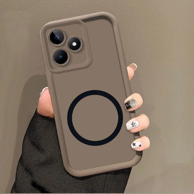 Magnetic Sticker Soft Silicon Phone Case