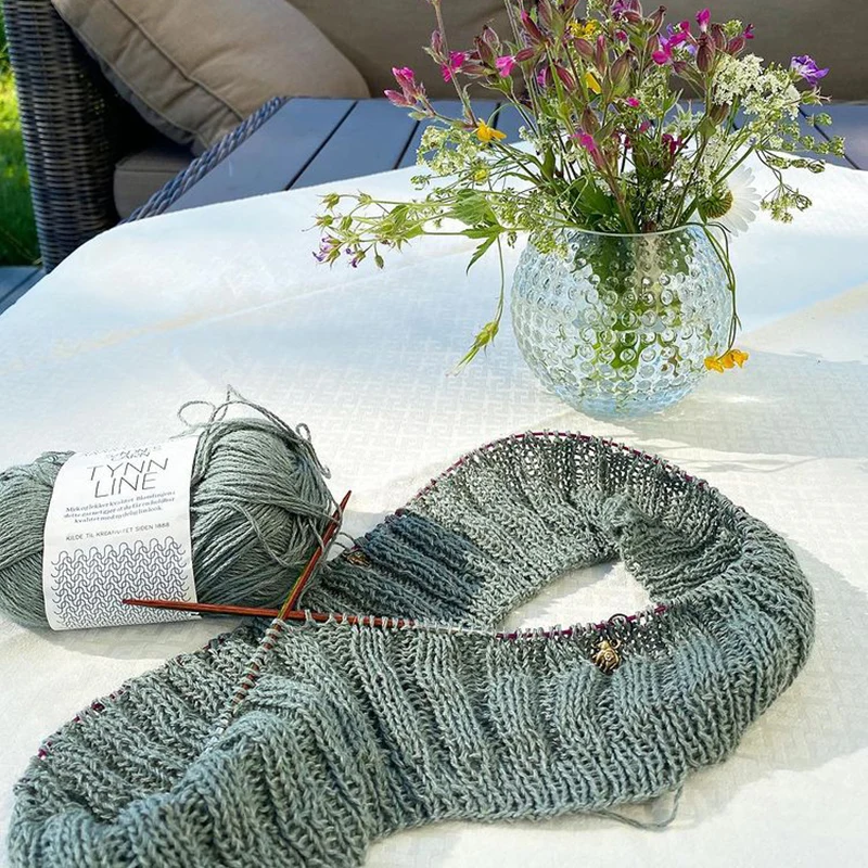 1*50g ball Sandnes Garn Tynn  Line Yarn Handknitting Yarn linen cotton blended yarn 5