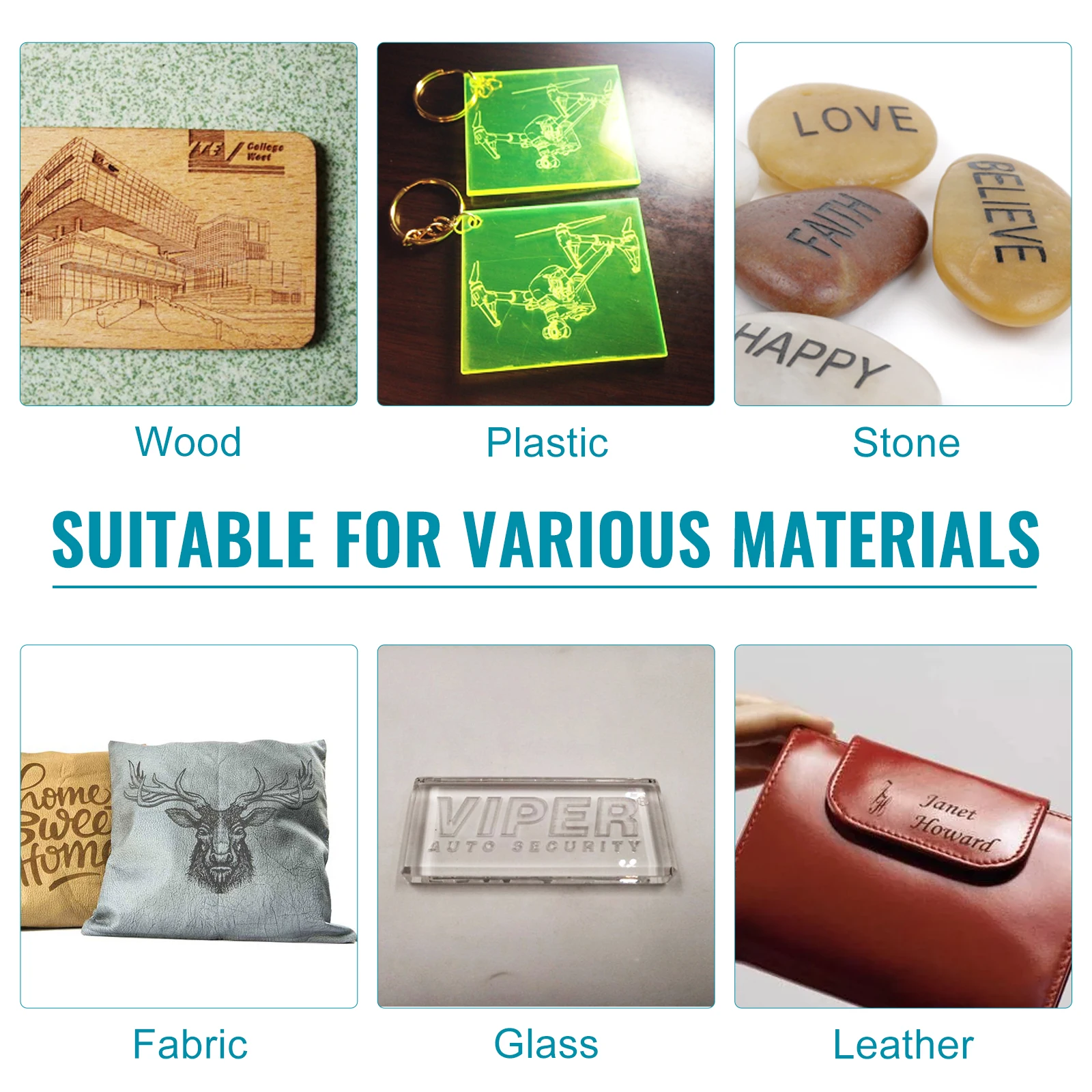 materials engraving examples