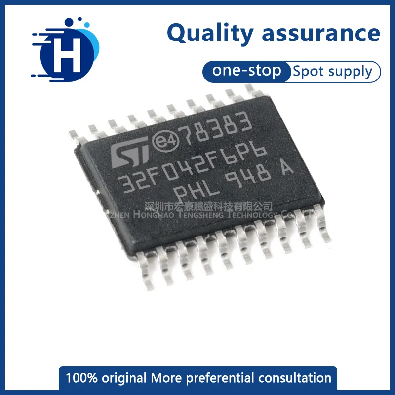 

Original genuine STM32F042F6P6 TSSOP-20 ARM Cortex-M0 32-bit microcontroller MCU