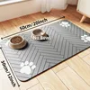 Pet Feeding Water Absorbing Bowl Pad with Waterproof Rubber Quick Drying Pad, Convenient  and  Practical  Pet  Supplies 6