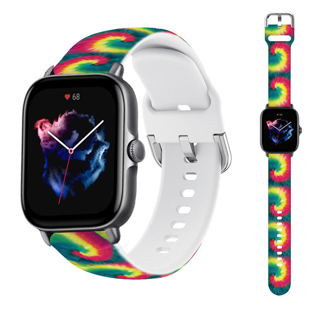 22mm silicone Bnad For Amazfit GTS/2/3/2e/GTS2 Mini/GTR 3 Pro/47mm/GTR2/stratos 2/3 Smartwatch Bracelet Amazfit bip strap