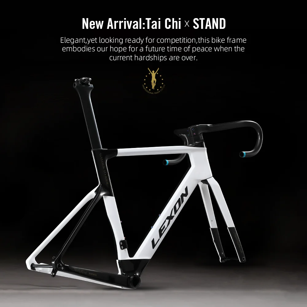 2022 Lexon Disc Brake Carbon Road Bike Frame Full Inner Cable Racing