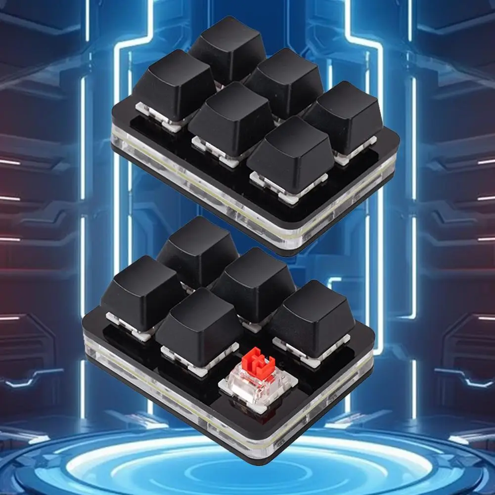 Mini 6 Keys Keyboard Bluetooth Custom Keypad Wireless USB Mode thumbnail 6