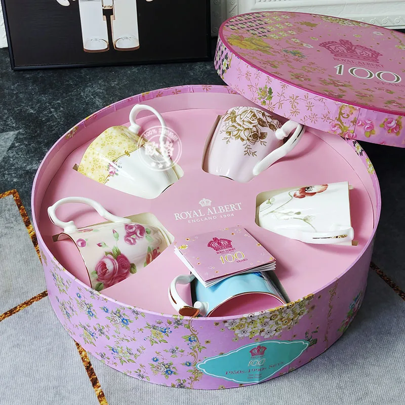 Spot Royal Albert Royal Albert Centennial Series 1900 ~ 1990 Confezione Regalo Bone China Mug