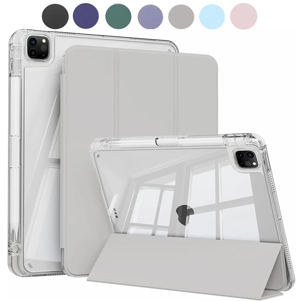 iPad Pro 11 Case with Pencil Holder and Shockproof Clear Design