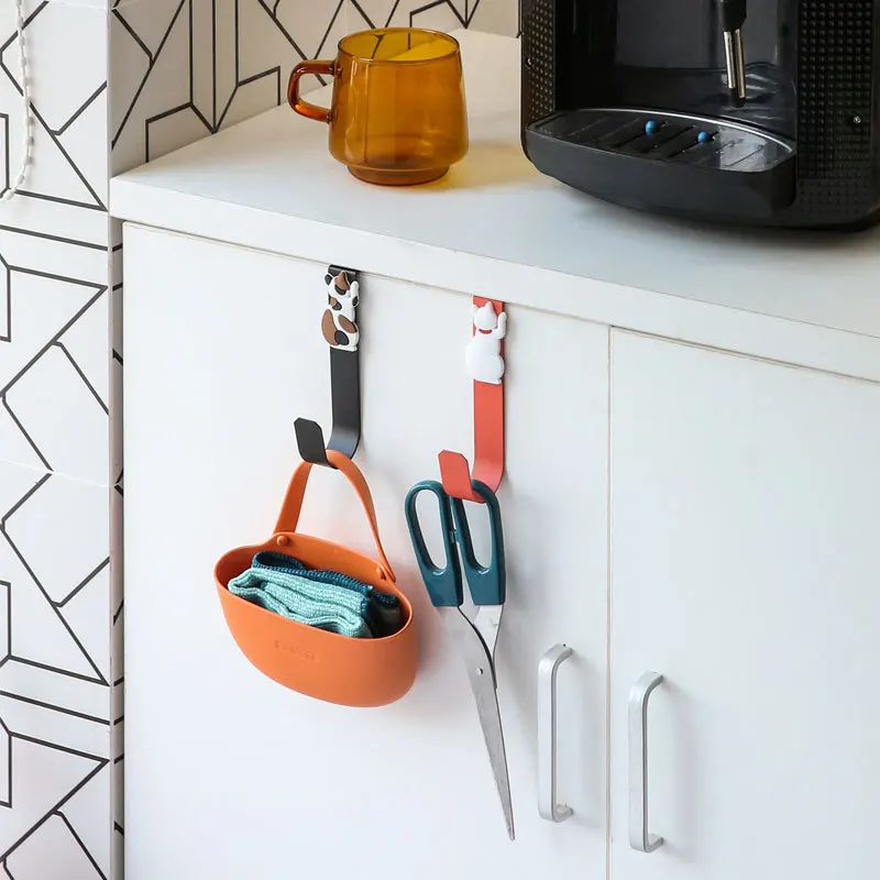 Cute Cat Kitchen Cabinet Door Back Hook 1Pcs