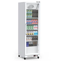 Commercial Refrigerator, 12.4 Cu.Ft. Fridge with Glass Door, Commercial Bar Cooler with Adjustable Shelves,Display Fridge 1
