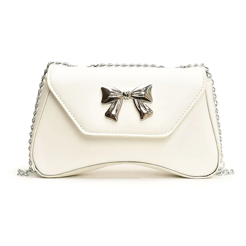 

Женская сумка-мессенджер из ПУ кожи, с бантом