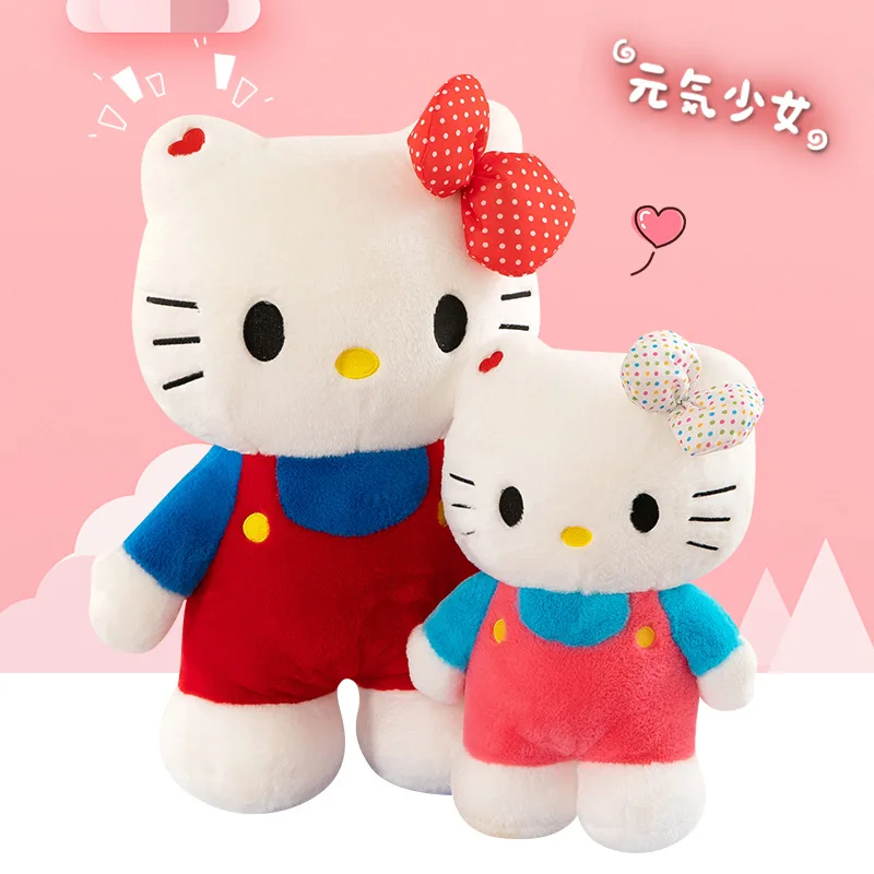 Genuine License New 80cm Oversize Kawaii Hello Kitty Cute Plush Doll Cartoon Doll Creative Birthday Gifts Girl Holiday Gift 2024 3