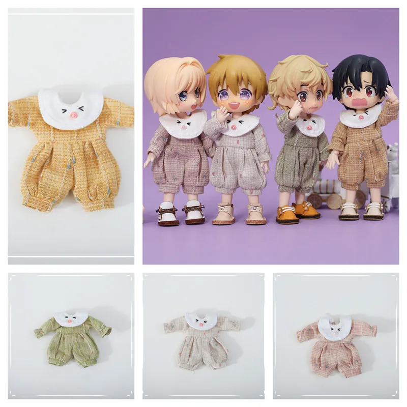 Obitsu 11 1/12 BJD Doll Bodysuit Candy Color Clothes Fashion Multi Color Suspenders for Ob11, Gsc, Body9 Doll Accessories 3