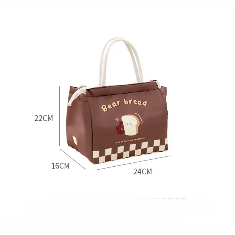 Cute Portable Thermal Lunch Bags Large Multi-Purpose Lunch Box Cartoon Tote Bag Food Storage Bags Women Girl Kids