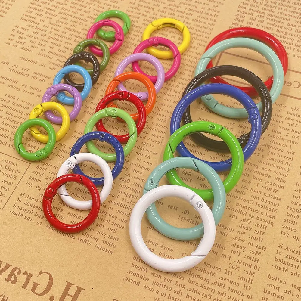

Alloy Hooks Multicolors Plated Gate Snap Clasp Clip Carabiner Purses Handbags Spring O-Ring Buckles Bag Belt Buckle