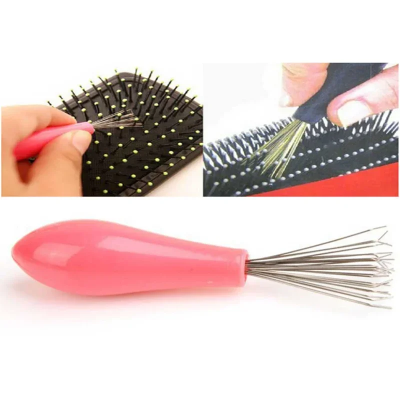 Hair Brush Cleaner with Plastic Handle - Efficient Tool for Removing Embedded Hair and Debris