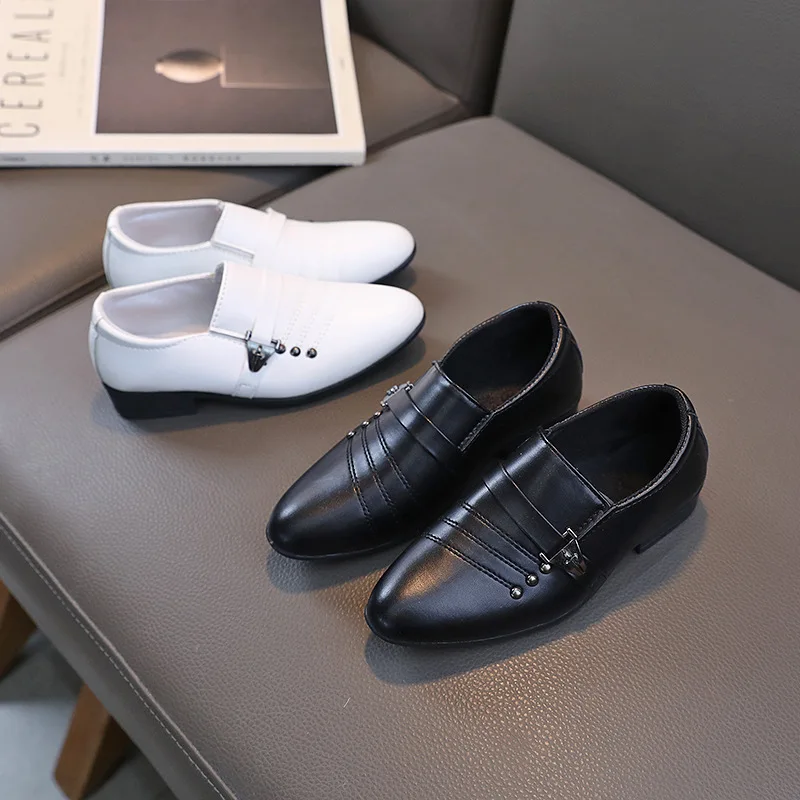 Boys Black Dress Loafers 3