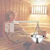 Stainless Steel Sauna Bowl Aroma Bowl Cup Essential Oil Bowl Sauna Room Accessories Aromatherapy Essential Oil Bowl Steam Room 6