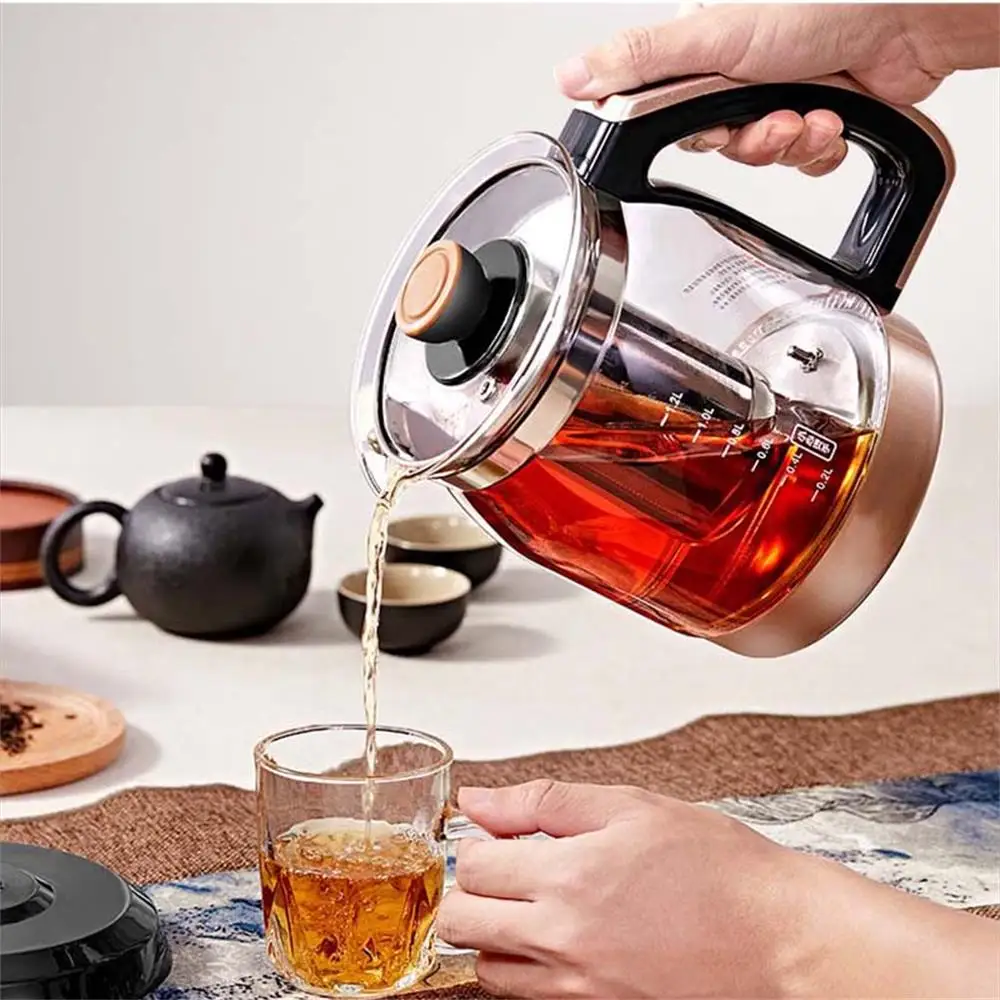 1L Electric Kettle Tea Maker Health Preseving Pot Glass Tea Infuser Pot  Automatic Keep Warm Water Kettle with Filter 220V - AliExpress