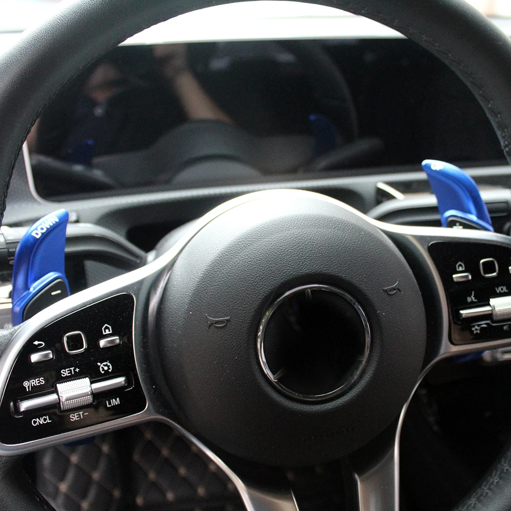 Car Steering Wheel Shifter Aluminum Shift Paddle Blade for Benz A B C E GLE AMG Class W176 W205 W246 C117 W218