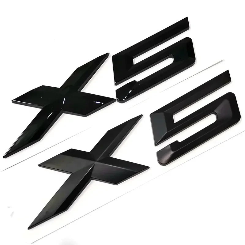 For BMW X5 X1 X3 X6 GT E70 &lrm;E53 &lrm;F15 X5 Letter Trunk Emblem Rear Badge Decal Sticker Black and High Quality