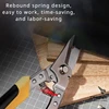 DELI  Aviation Scissor Tin Snips Metal Sheet Cutting Snip Cutter Multi-directional Scissors Industrial Professional Hand Tool 3