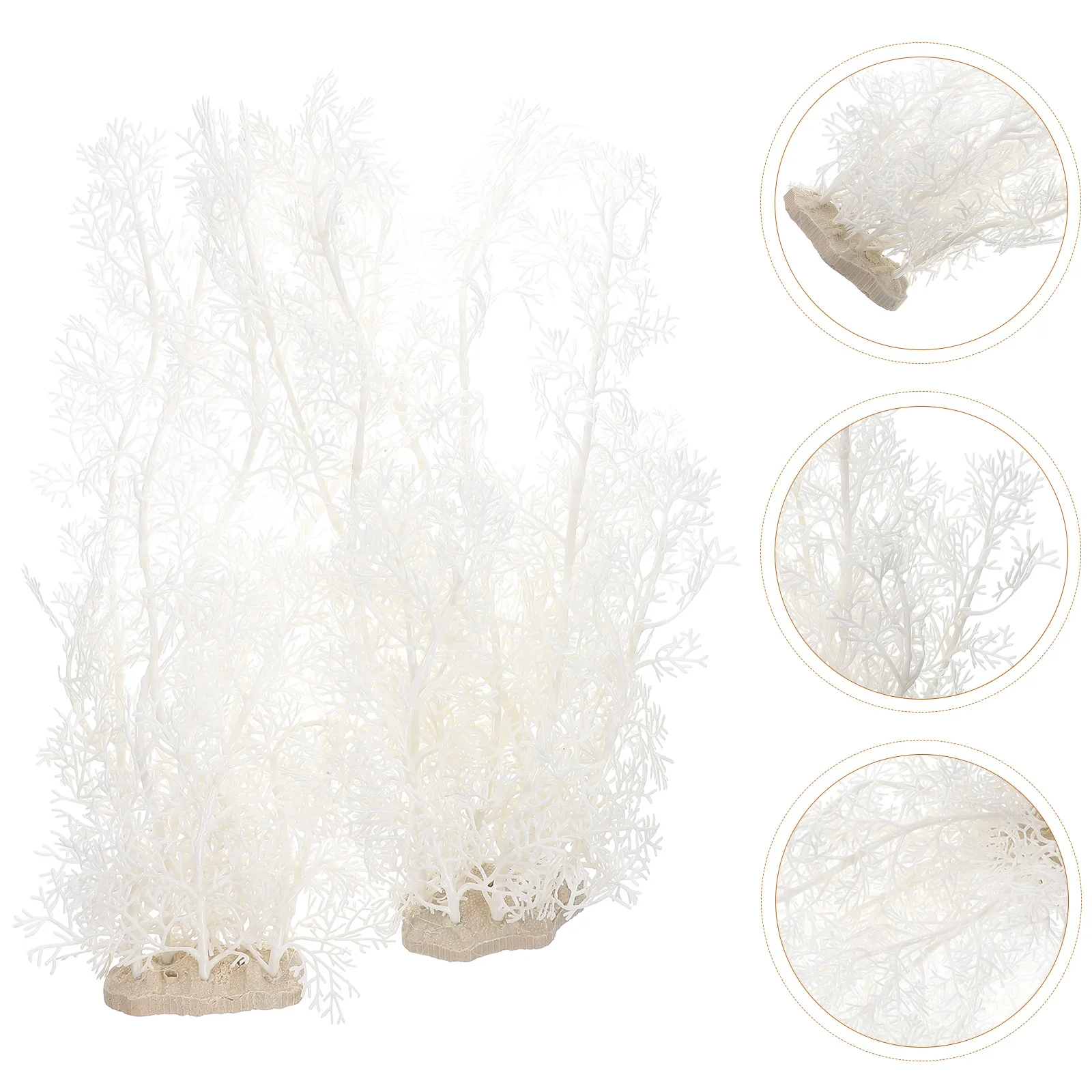 

2 Pcs Aquarium Landscaping Decor Decorations Large Tall Fish Tank Plant Betta Plastic Plants for