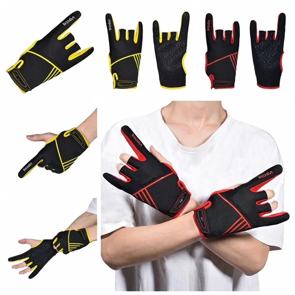 Mittens Bowling Glove Bowling Accessories Anti-Skid Half Finger Sports Gloves Breathable Professional Bowling Ball Gloves Adult 1 pair waterproof winter mittens for children full finger gloves kids thicked warm sports mittens for outdoor activities