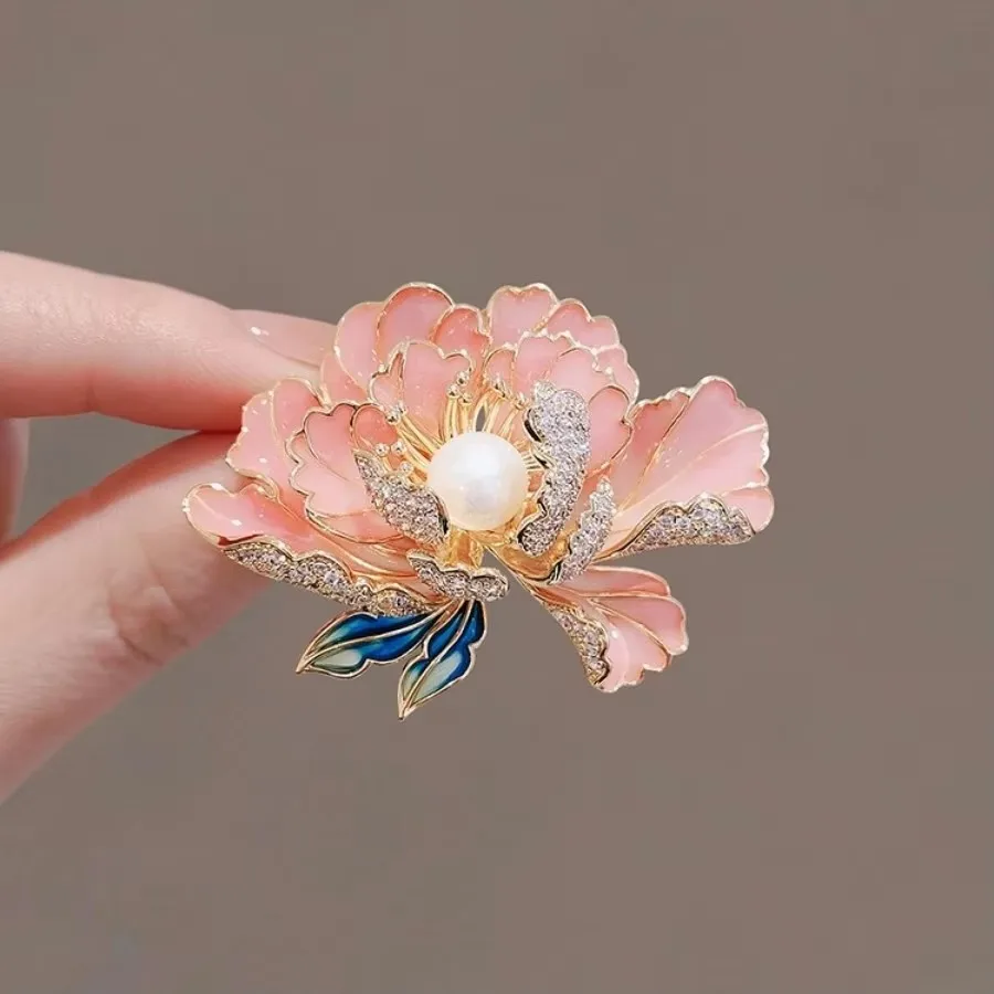 Flower Brooches Rose Peony Lily Iris for Women Men