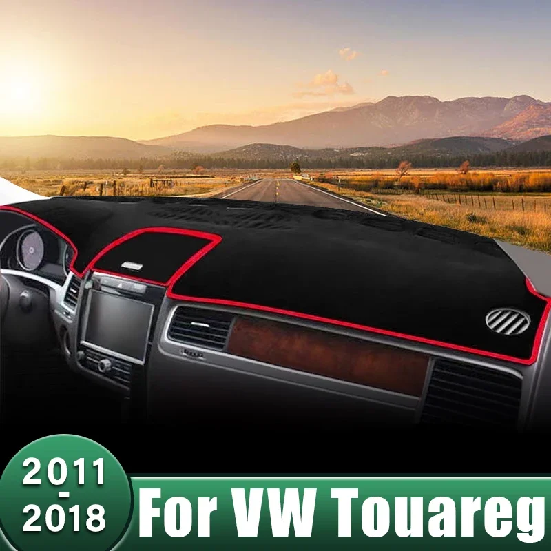 

Car Dashboard Cover Sun Shade Mat Avoid Light Non-Slip Pad For Volkswagen VW Touareg 7P 2011 2012 2013 2014 2015 2016 2017 2018