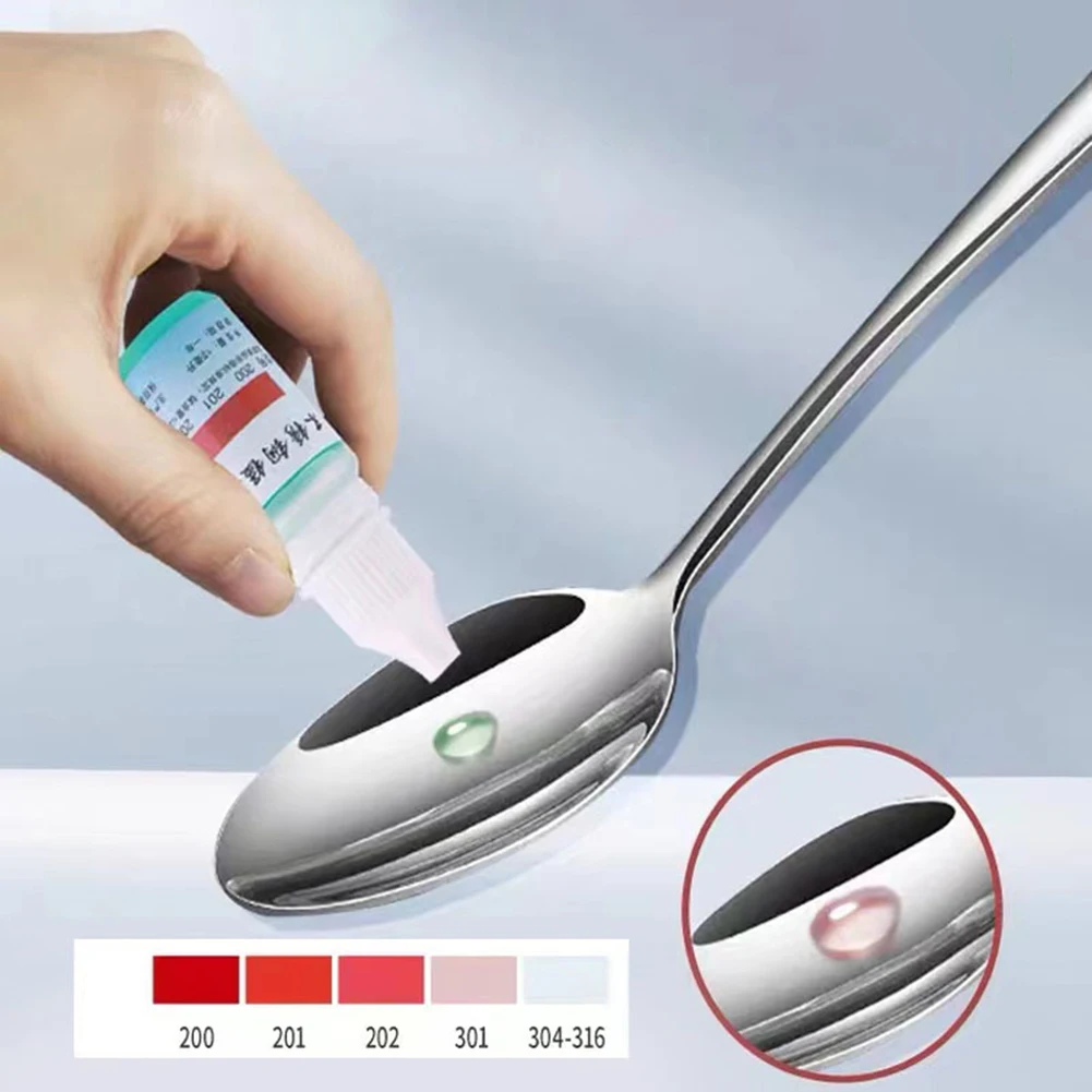 

1pcs 1/2 "stainless Steel Testing Solution For Quickly Distinguished Based On Flushing Time Chromium Nickel Stainless Steel Tool