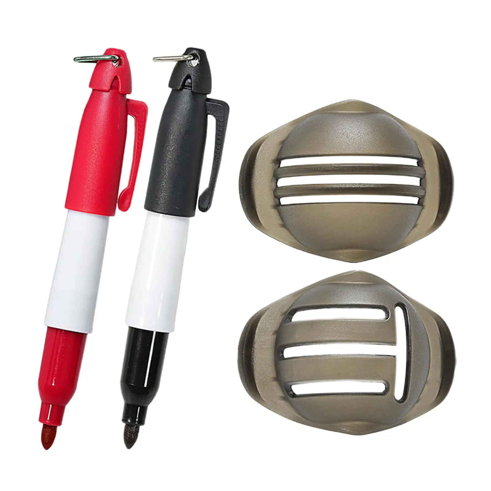 2 Pieces Golf Ball Marker Set Golf Ball Alignment Tool Line Liner for