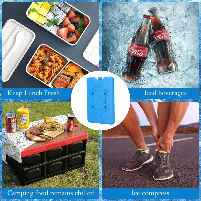 Cloth Ice Pack Ice Pack Wine Ice Pack Ice Pack Bag 4-Pack Ice Pack Set Long-lasting Ice Packs for Lunch Boxes and Coolers Keep Food Fresh in Lunch Boxes and Breast Milk Bags