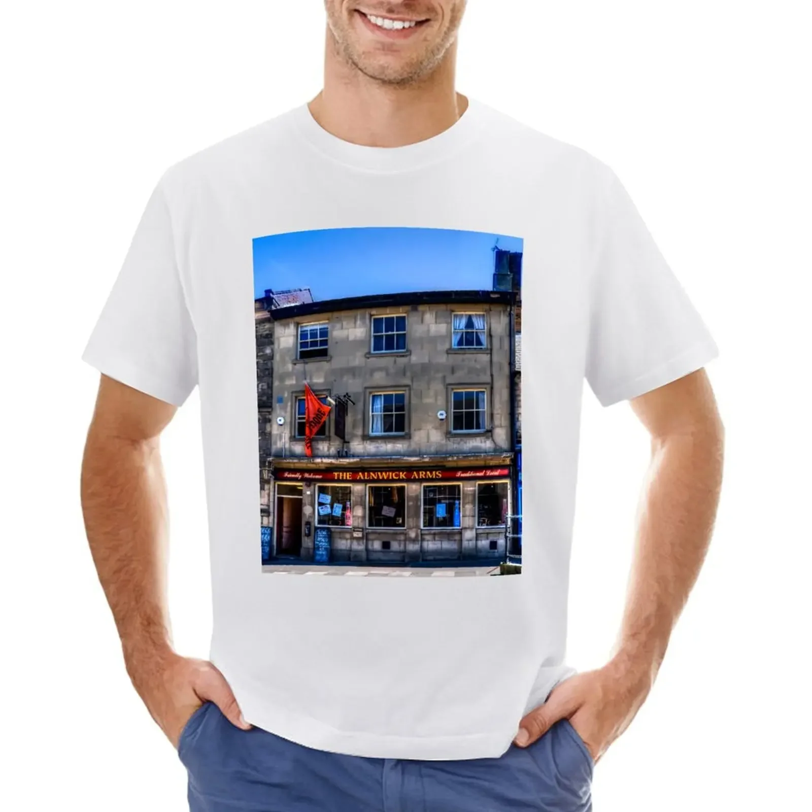 

The Alnwick Arms T-shirt kawaii clothes boys animal print vintage clothes tees men clothing