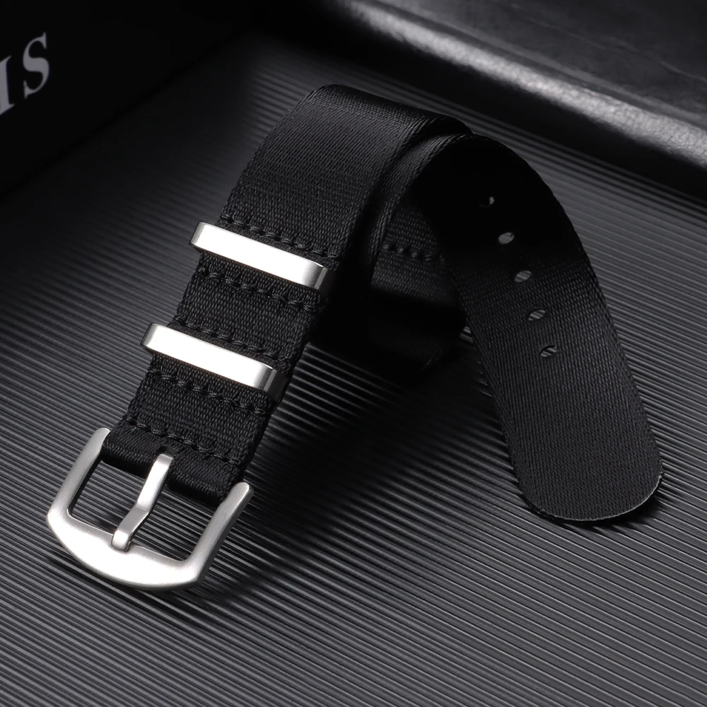 Nylon Canvas Watch Strap Bracelet - Military Sport Style, Unisex Replacement Watch Band (20mm/22mm)