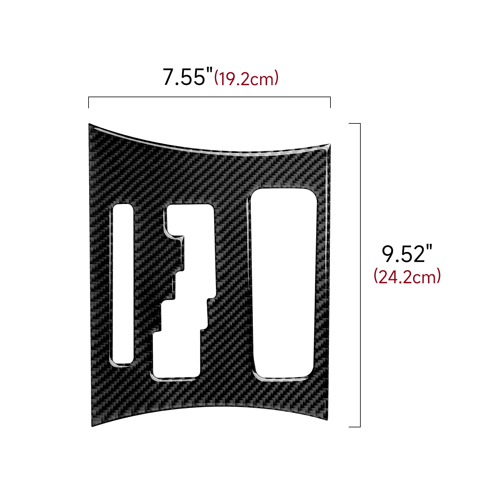크라이슬러 300 (2011-2014) 센터 콘솔 기어 시프트 패널 소프트 카본 파이버 인테리어 스티커 자동차 트림 액세서리