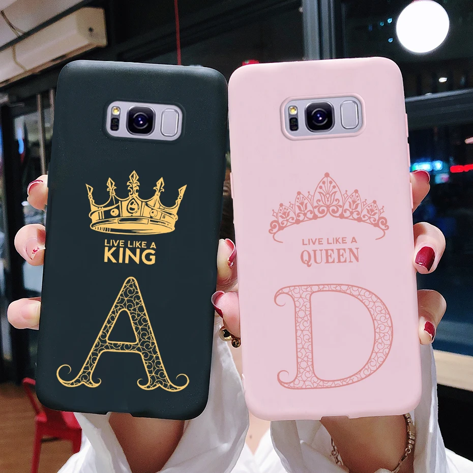 Per Samsung Galaxy S8 Custodia S8 Plus Cute Crown Letters Cover Custodia Morbida In Silicone Per Samsung S8 Plus S 8 Galaxys8 S8 + Paraurti