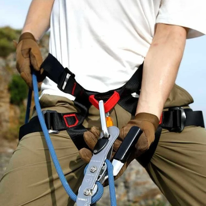 Outdoor Safety Protection Equipment Harness Sports Rock Climbing Half-Body Waist Support Aerial Survival Mountain Tools - 3