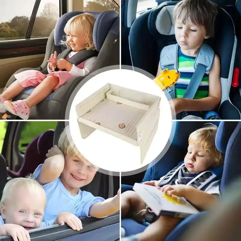 Car Seat Tray for Baby Kids Foldable