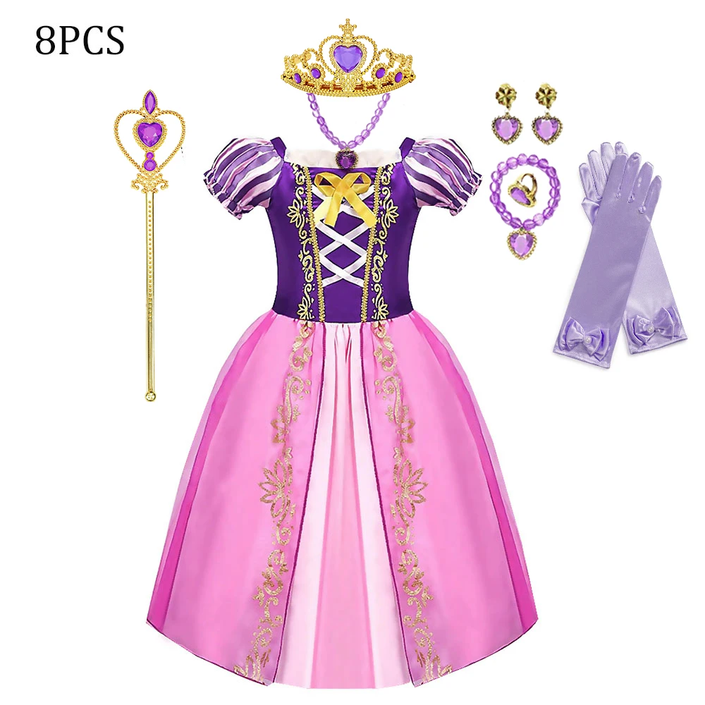 thumbnail image 1 of Disney-disfraz de princesa Blancanieves para niña, traje de 2 piezas con capa para Halloween, ropa de fiesta para niña de 2 a 8 años, 1 of 5