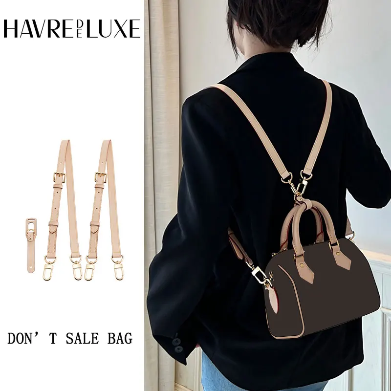 

HAVREDELUXE Bag Strap For LV Speedy20 Backpack Strapless Transformation 25 Pillow Bag Vegetable Tanned Leather Armpit Strap