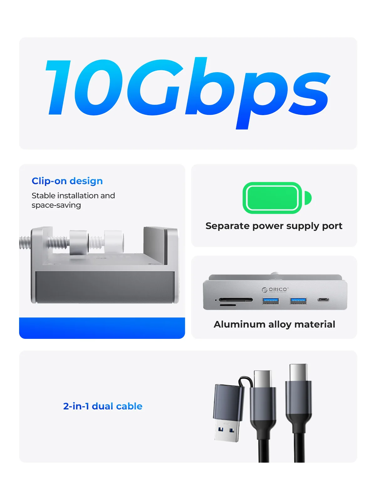 com Conector de Alimentação, Protocolo 10Gbps, Transmissão