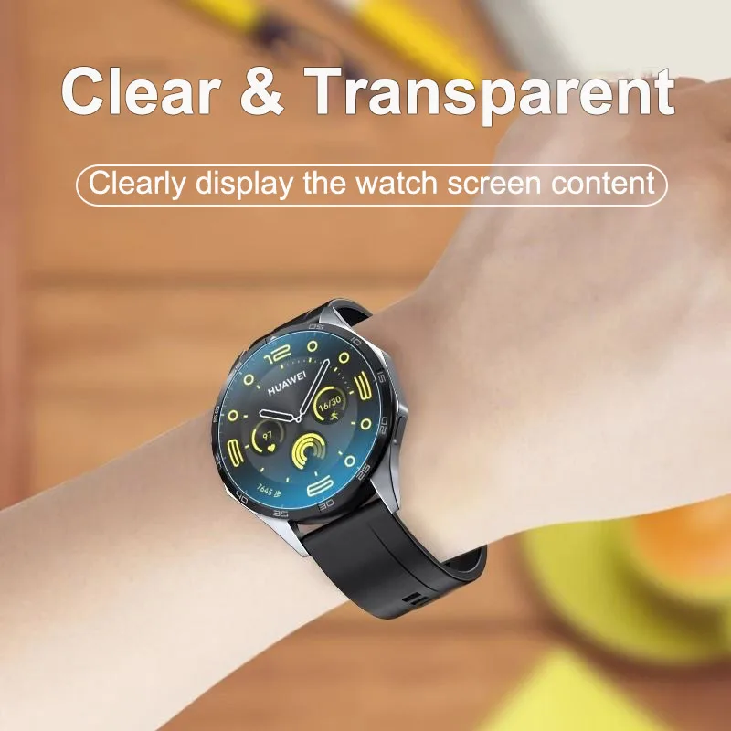 Premium Tempered Glass Screen Protector for Huawei Watch GT4 - Full Coverage, Easy Install