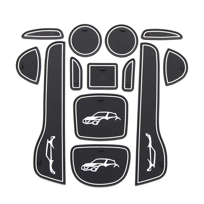 

Anti-Slip Car Gate Slot Mat For Nissan Juke 2011 - 2017 Non-Slip Door Groove Pad Rubber Coaster Auto Interior Accessories