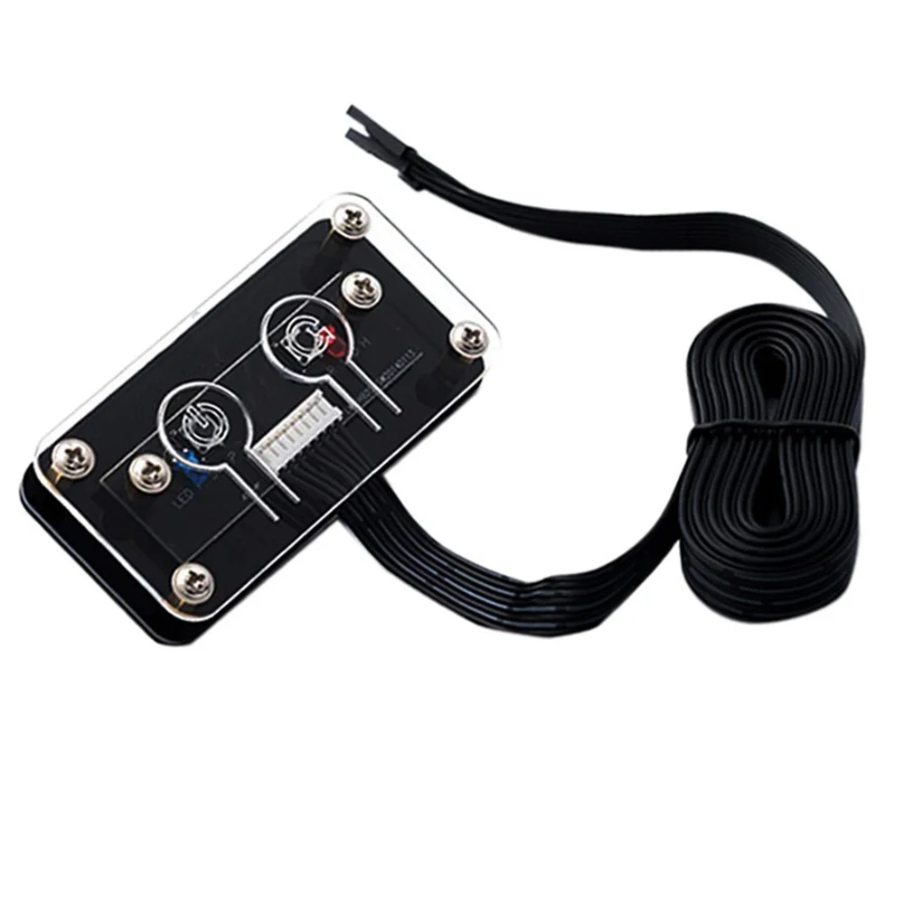 

Переключатель внешнего питания для настольного компьютера, кнопка питания + кнопка перезапуска для ПК, 60 см