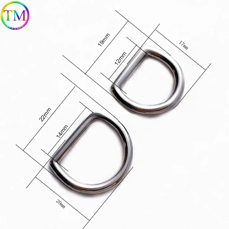 10-50Pcs Metal Weld-ed D Ring Buckle Die-Casting Buckle Clasp For Leather Handbag Hardware Accessories Straps For Backpacks