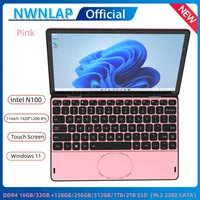 Pink 2024 New 11" Touch Screen Intel Celeron N100  4 Core 4 Thread 3.4GHz  Laptop PC Cheap Win 11 Laptops Computer For Business 1