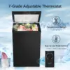 FLAME Chest Freezer 2.8 Cubic Feet, Small Deep Freezer with Basket, Adjustable Temperature, Energy Saving, Top open Door Mini Co 6