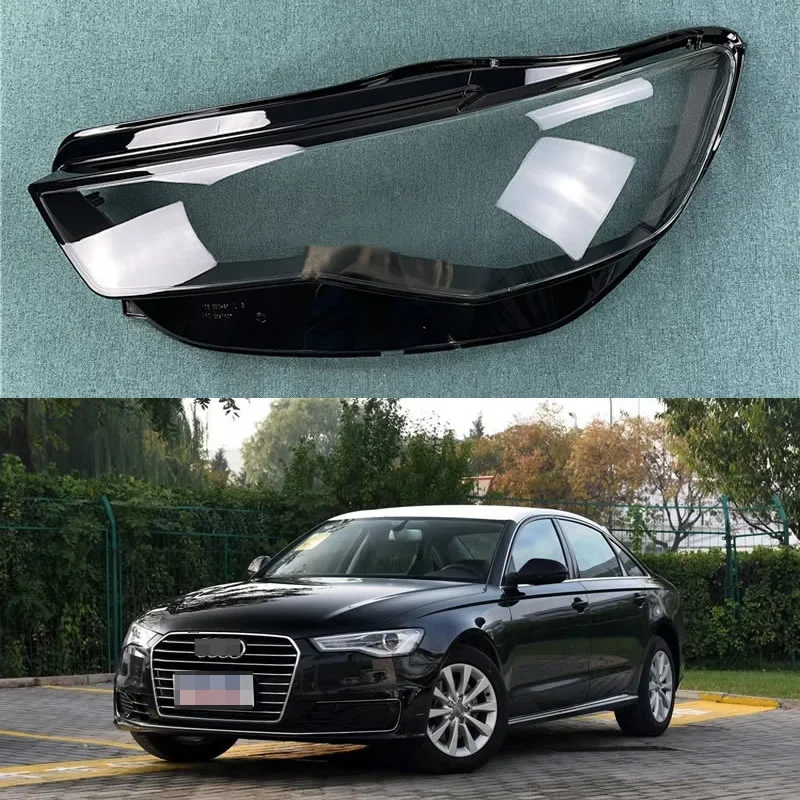 

For Audi A6 C7PA 2016 2017 2018 car accsesories Headlamp Cover Transparent Headlight Shell Lens Plexiglass Original Lampshade