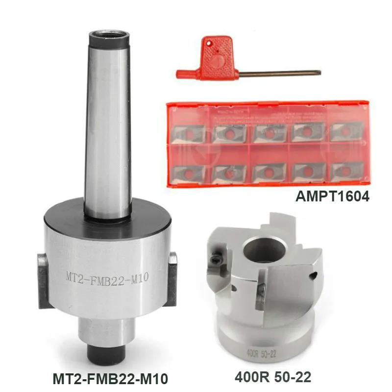 Mt2fmb22m10 50mm 400r Face Mill Arbor Shell End Mill Cutter 4 Flutes