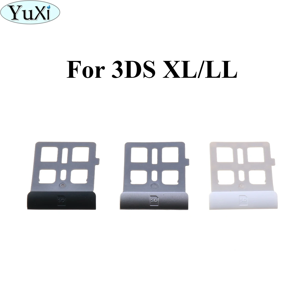 

YuXi 1PCS Original New For 3DS XL SD Game Card Slot Cover Holder Frame For 3DS LL Console