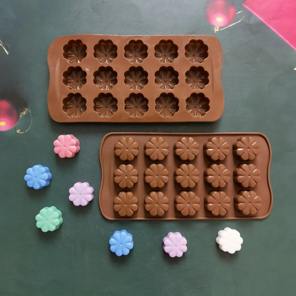 BestSellingChocolateSiliconMoldFoodGradeDIYSiliconeFlowerMold